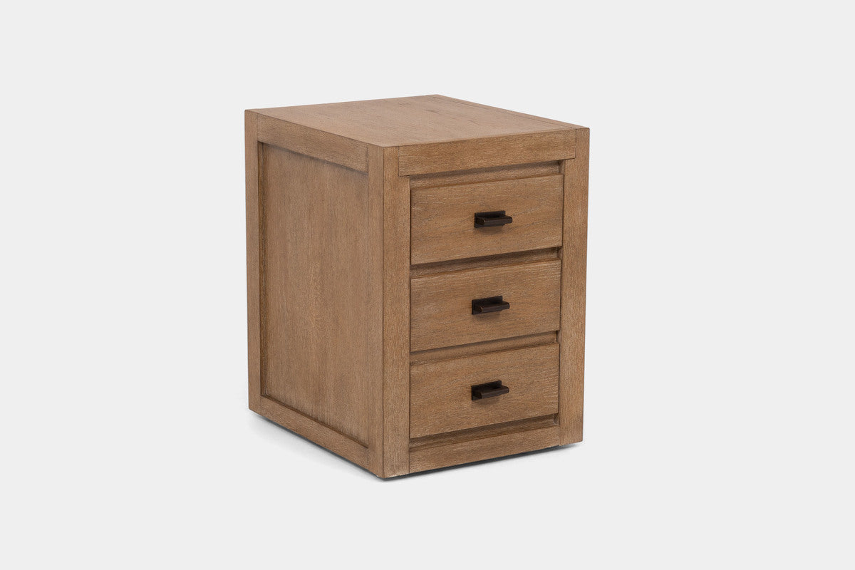 ASPENVA02:Aspen Valley Office Desk & File Cabinet, Angled