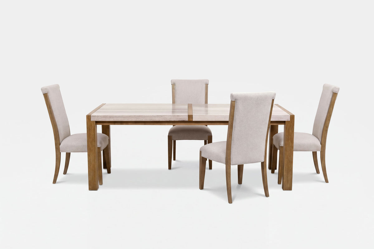 ASPENVA1F:Aspen Valley Dining Table & 4 Chairs, Front
