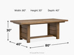 285269103:Aspen Valley Trestle Dining Table, 