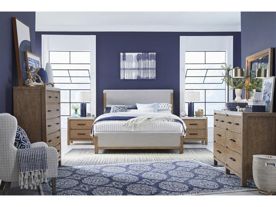 ASPEN0018:Aspen Valley Upholstered Bed &, Styled