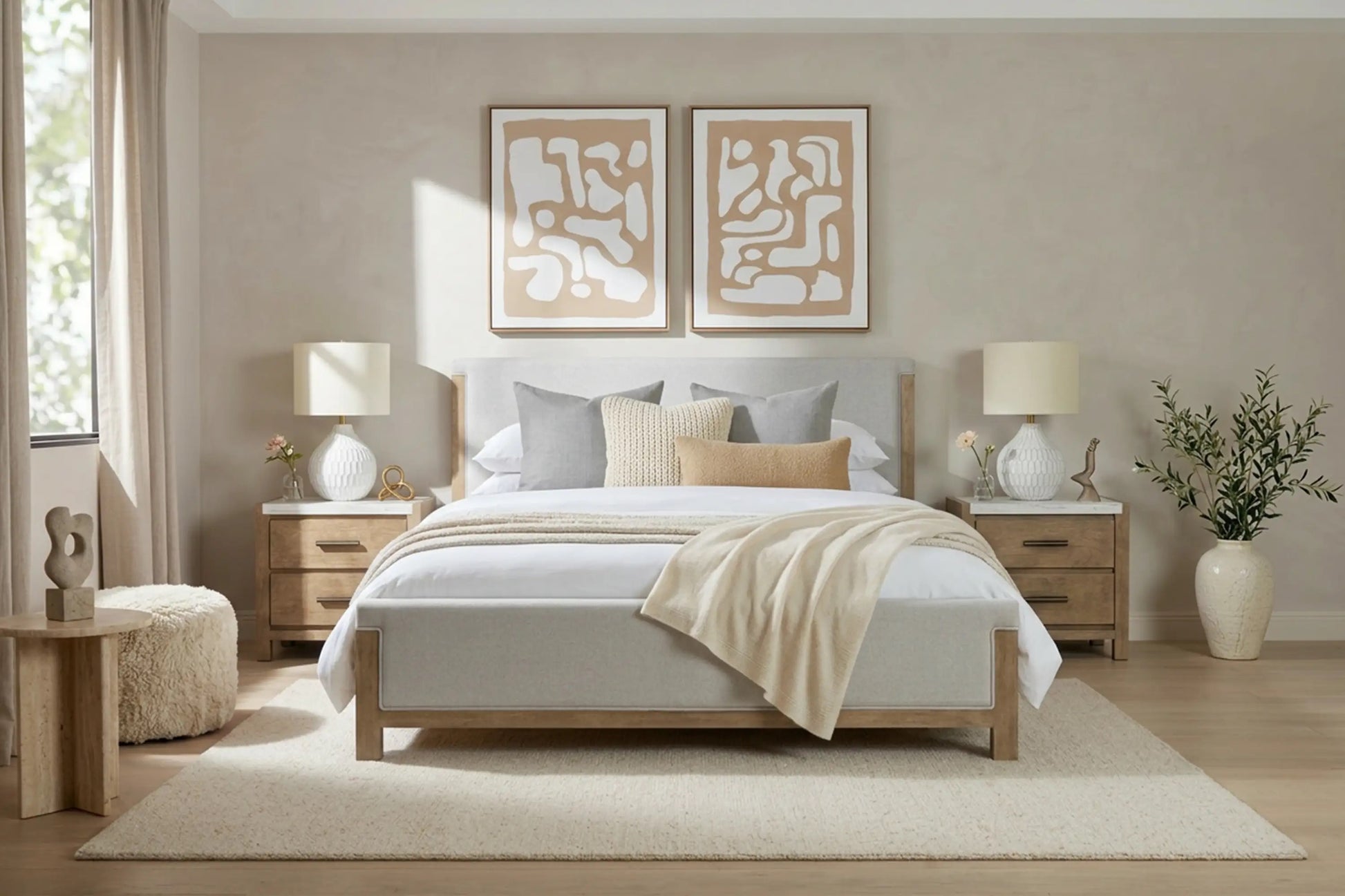 ASPEN0012:Aspen Valley Upholstered Bed, 