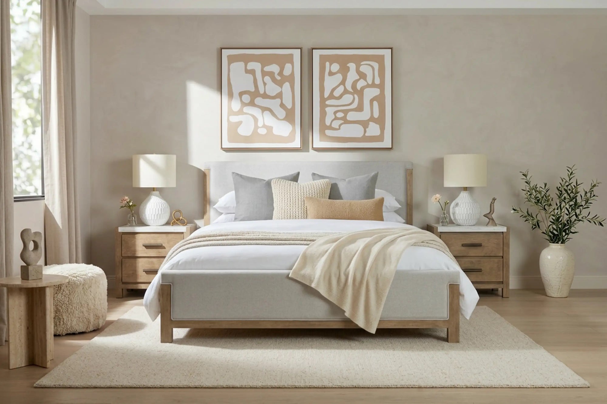 ASPEN0012:Aspen Valley Upholstered Bed, 
