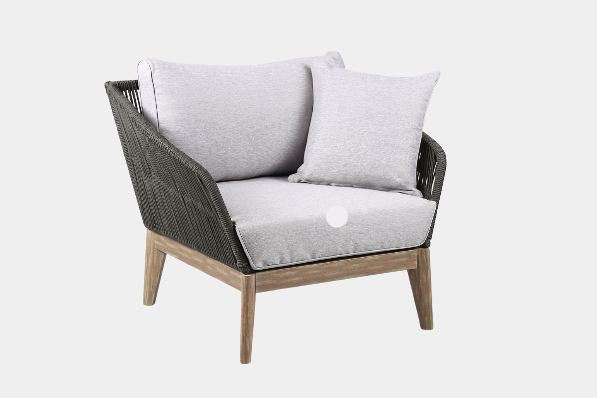 736288813:Athos Outdoor Club Chair, Angled