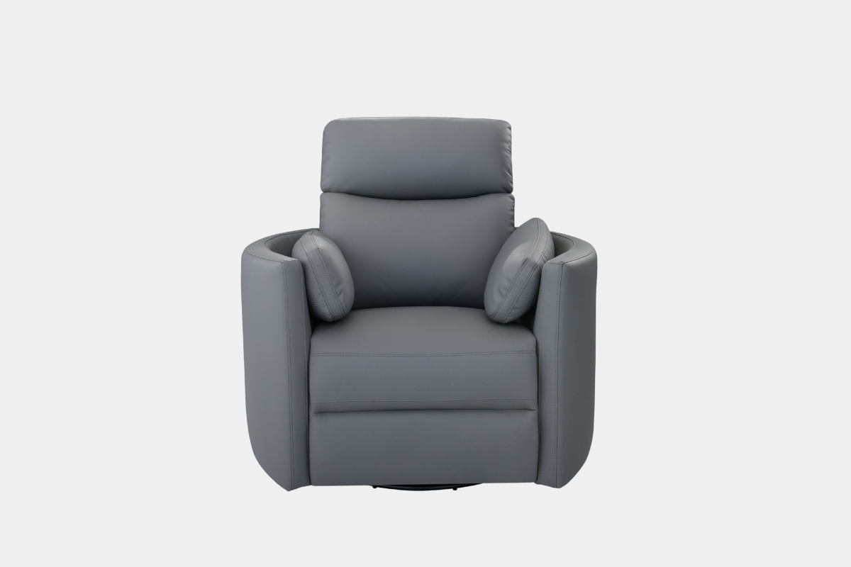 376650187:Auburn Swivel Gliding Recliner, Front