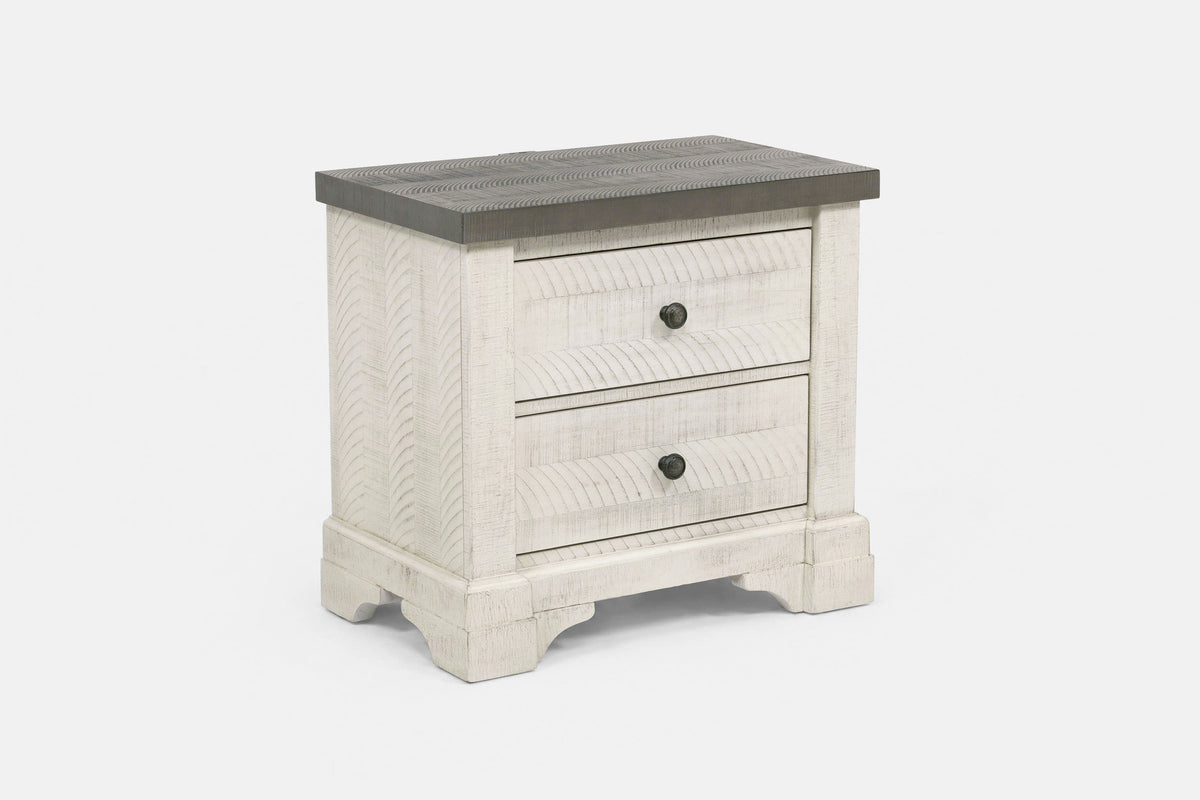 652766950:Augusta 2 Drawer Nightstand, Angled