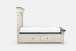 AUGUSTA01:Augusta Panel Bed With Storage, Side
