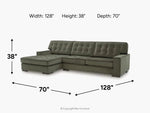 AUSTEN000:Austen Sofa Chaise Sectional, 