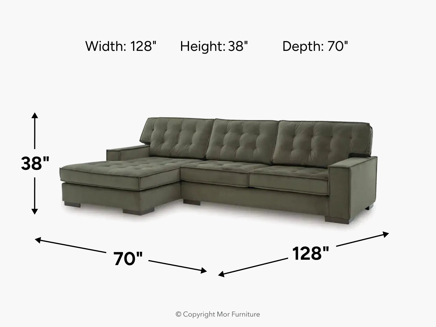 AUSTEN000:Austen Sofa Chaise Sectional, 