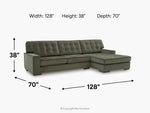 AUSTEN001:Austen Sofa Chaise Sectional, 