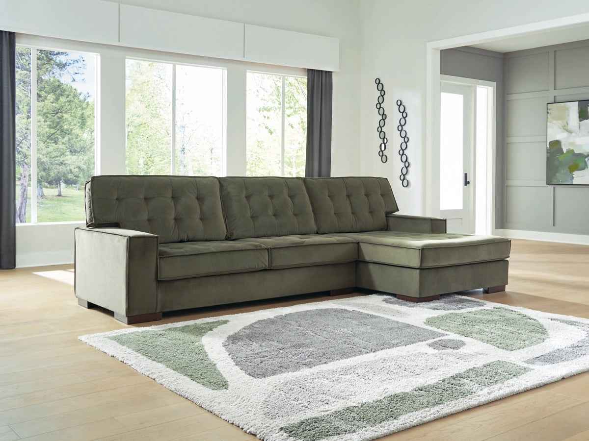 AUSTEN001:Austen Sofa Chaise Sectional, Styled
