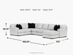 BERMCUS07:Bermuda Tux Sofa Chaise Sectio, 