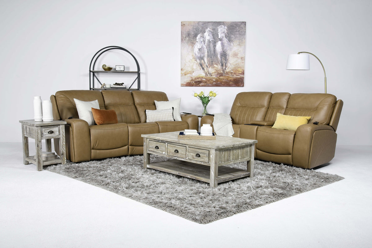 BANKS0100:Banks 3 Power Sofa & Console L, Styled