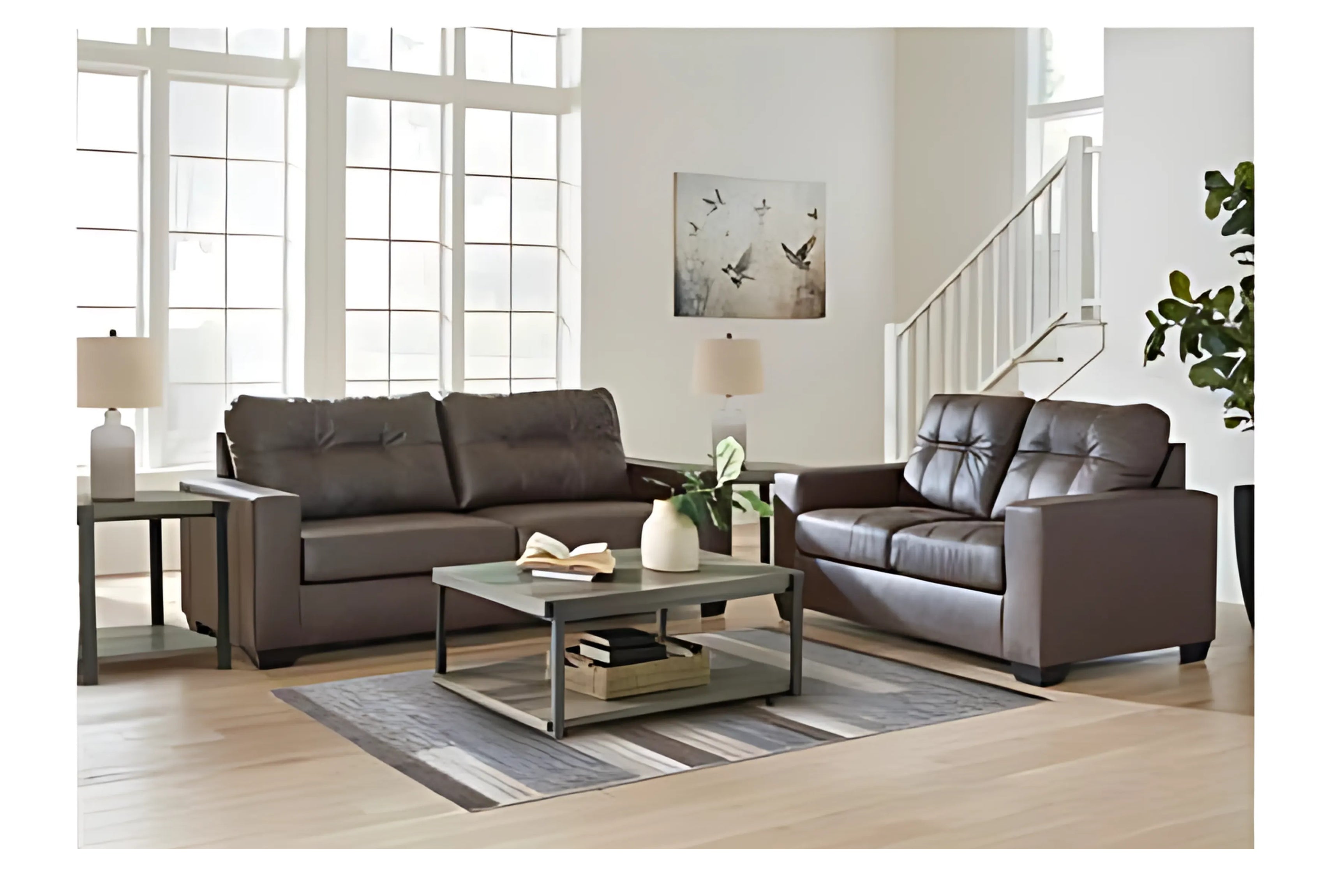 BARLIN003:Barlin Mills Sofa & Loveseat, Styled