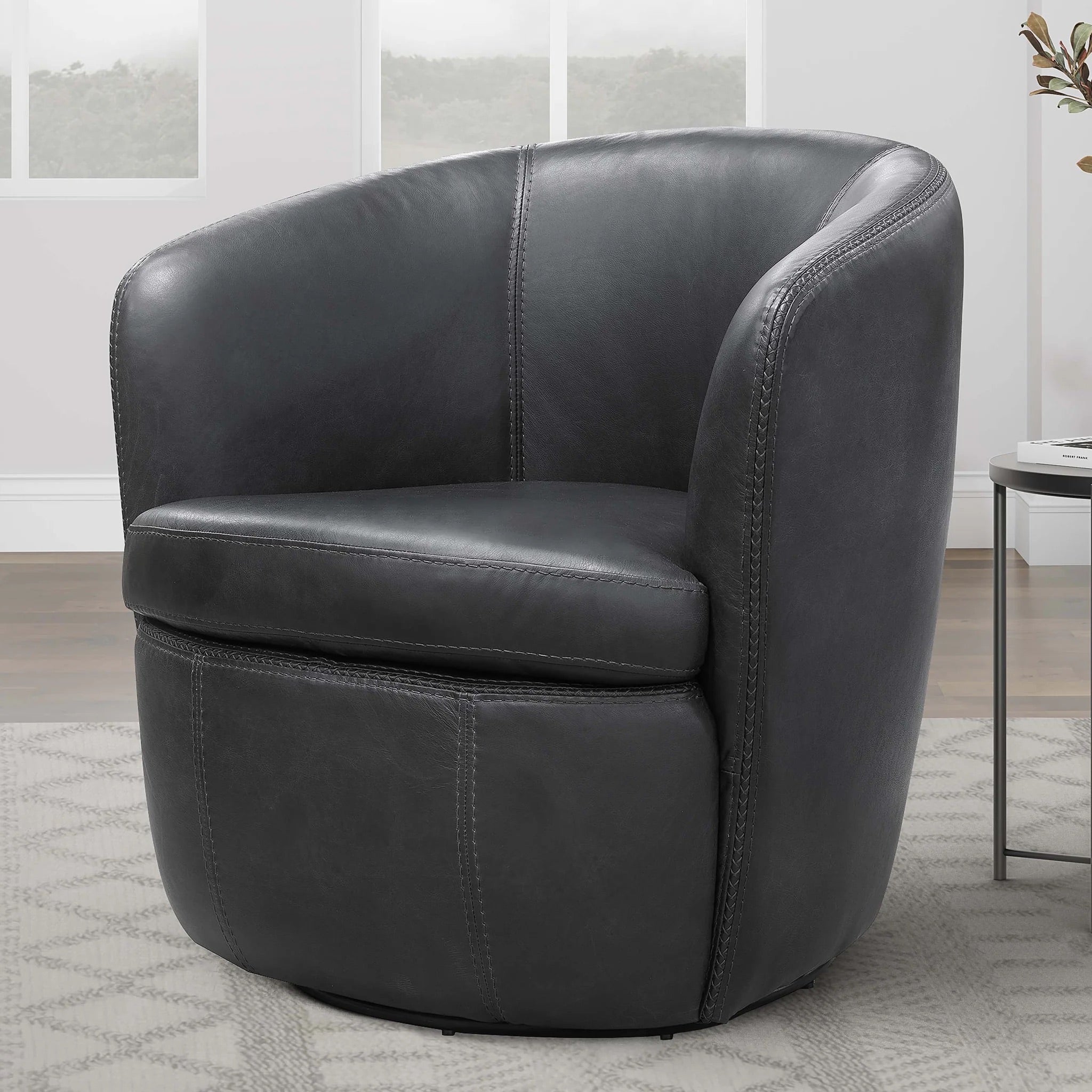 976220027:Barolo Swivel Chair, Styled