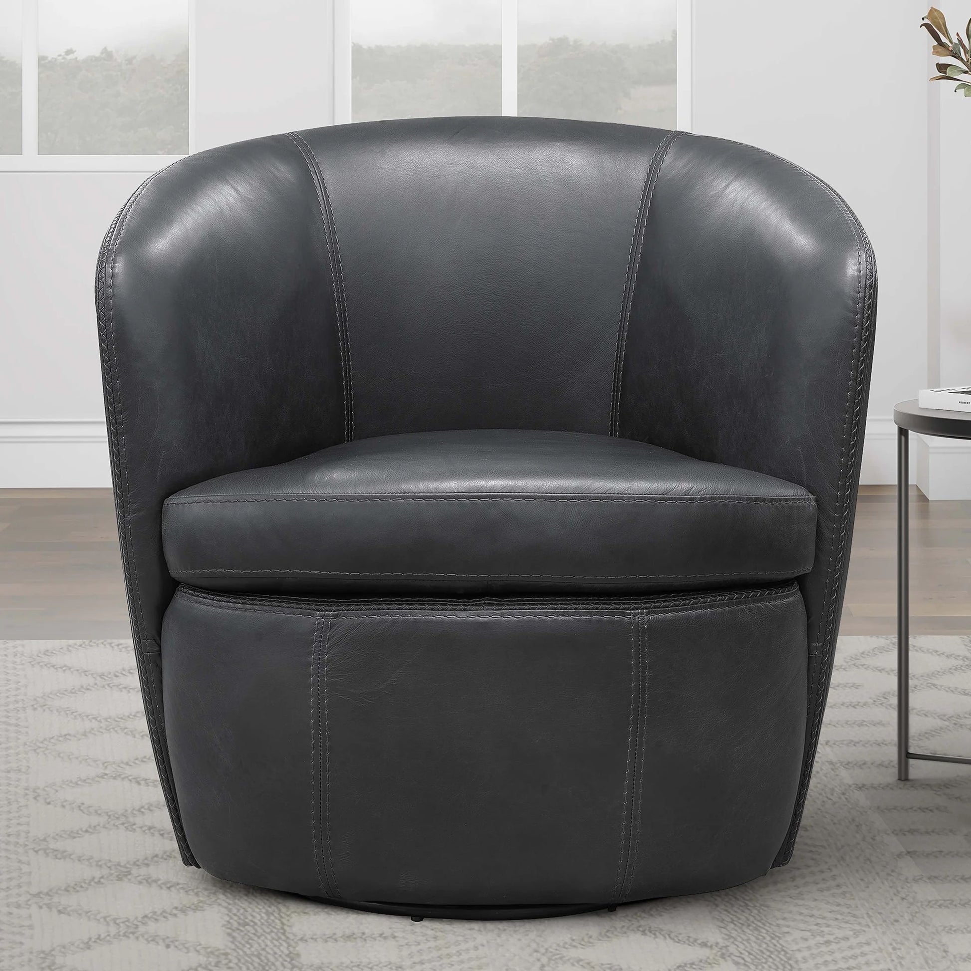 976220027:Barolo Swivel Chair, StyledFront