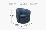 973980025:Barolo Swivel Chair, 