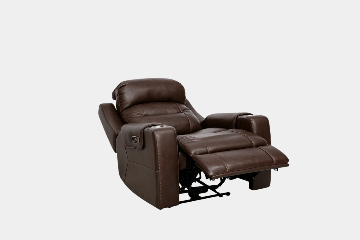 354171650:Baron 2 Power Recliner,  ReclinedAngled