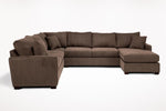 BARRETT04:Barrett Tux Sofa Chaise Sectio, Front