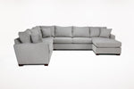 BARRETT02:Barrett Tux Sofa Chaise Sectio, Front