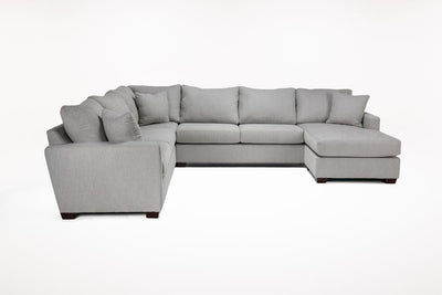 BARRETT02:Barrett Tux Sofa Chaise Sectio, Front