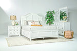 660636295:Bay Creek Arch Panel Bed, Dresser, Mirror & Nightstand in White, Eastern King, Image 1