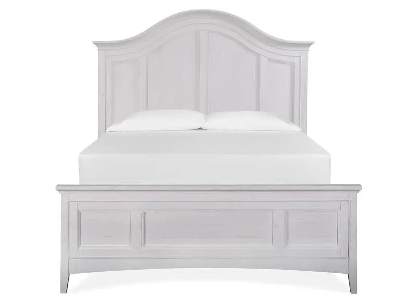660636295:Bay Creek Arch Panel Bed, Dresser, Mirror & Nightstand in White, Eastern King, Image 3