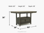 858876369:Bay Creek Counter Height Dining Table, 
