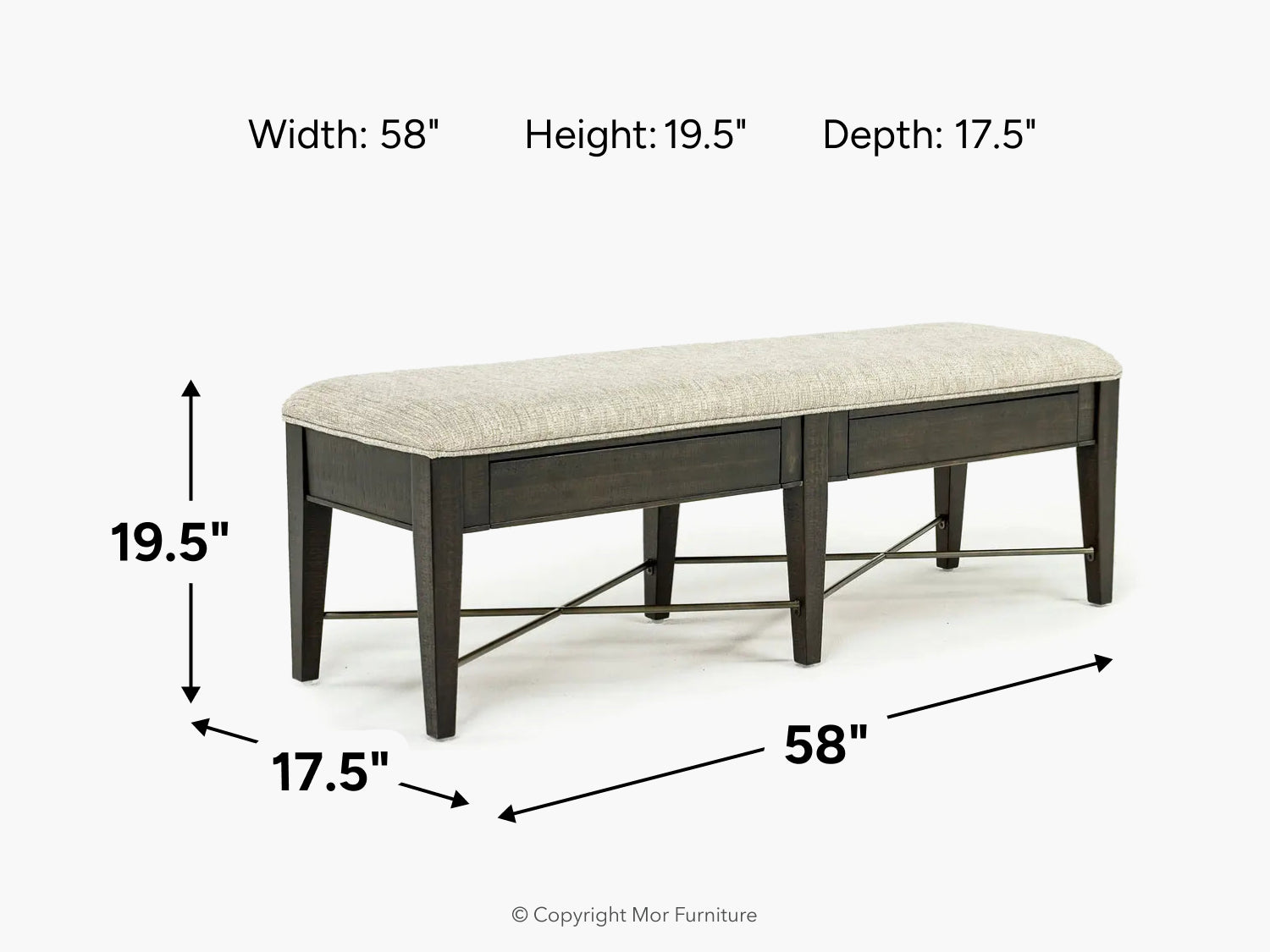 891485990:Bay Creek Dining Bench, 
