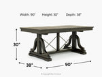 254597106:Bay Creek Dining Table, 