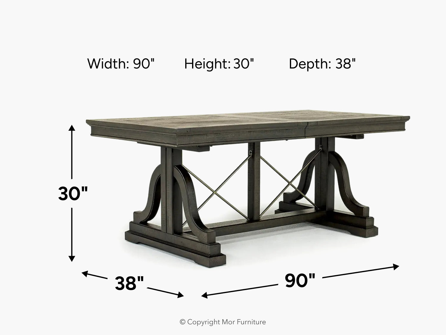 254597106:Bay Creek Dining Table, 