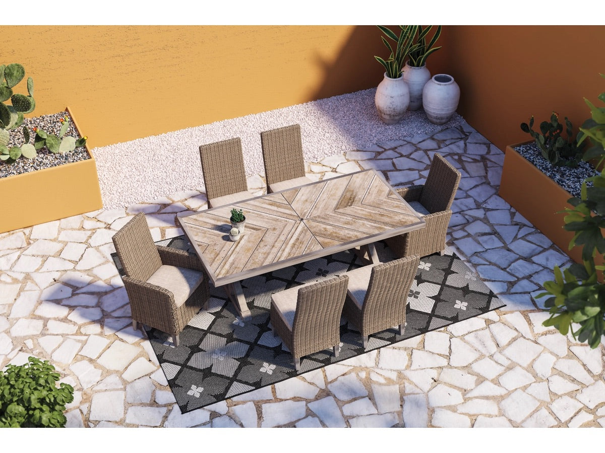 BEACHFR05:Beachcroft Patio Table & 4 Cha, Side
