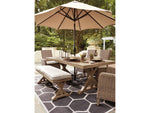 704953039:Beachcroft Outdoor Dining Tabl, Styled