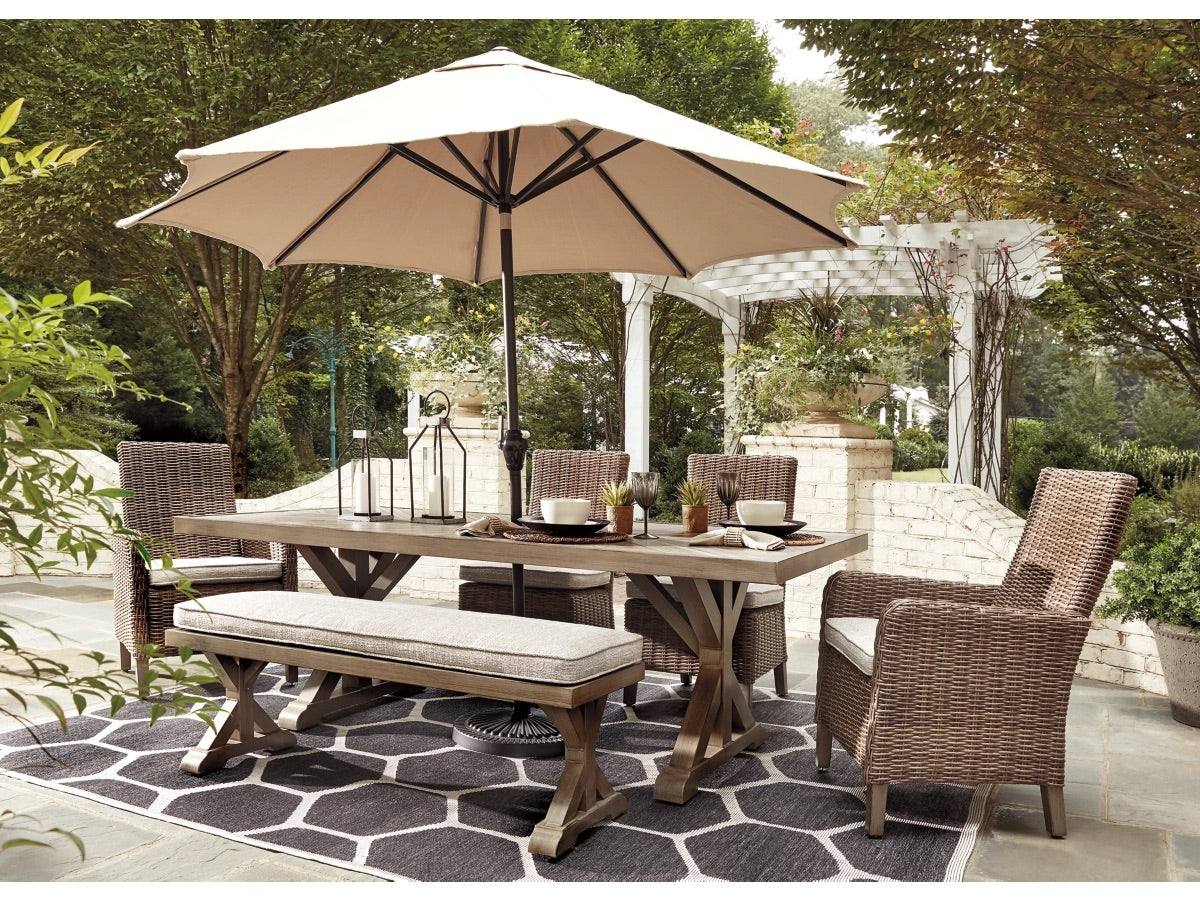 704953039:Beachcroft Outdoor Dining Tabl, Styled