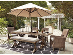 704953039:Beachcroft Outdoor Dining Tabl, Styled