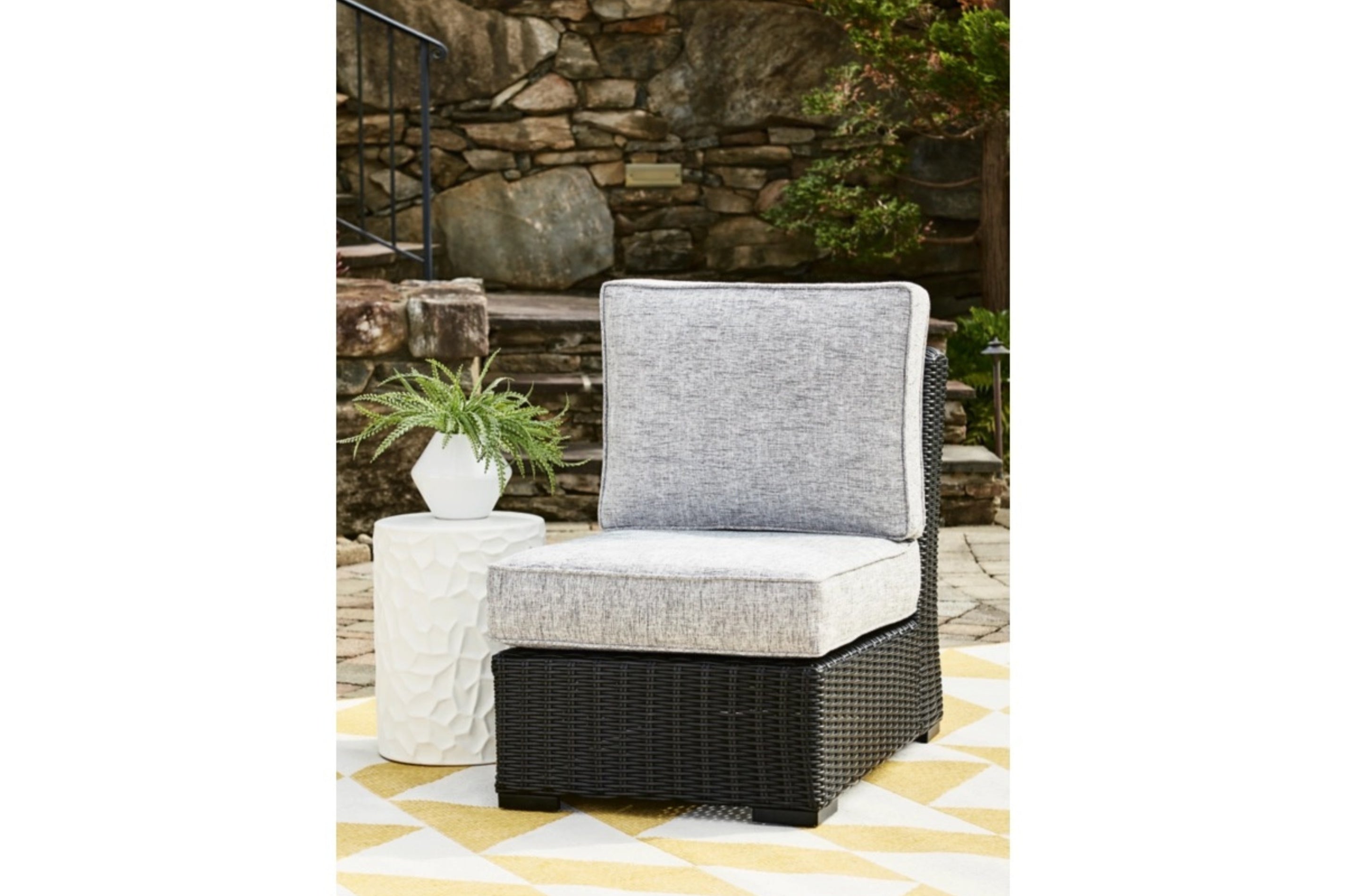 354371777:Beachcroft Outdoor Armless Cha, Styled