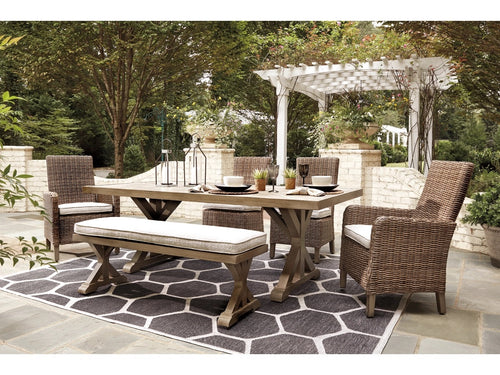 BEACHFR04:Beachcroft Patio Table & 4 Cha, StyledSide