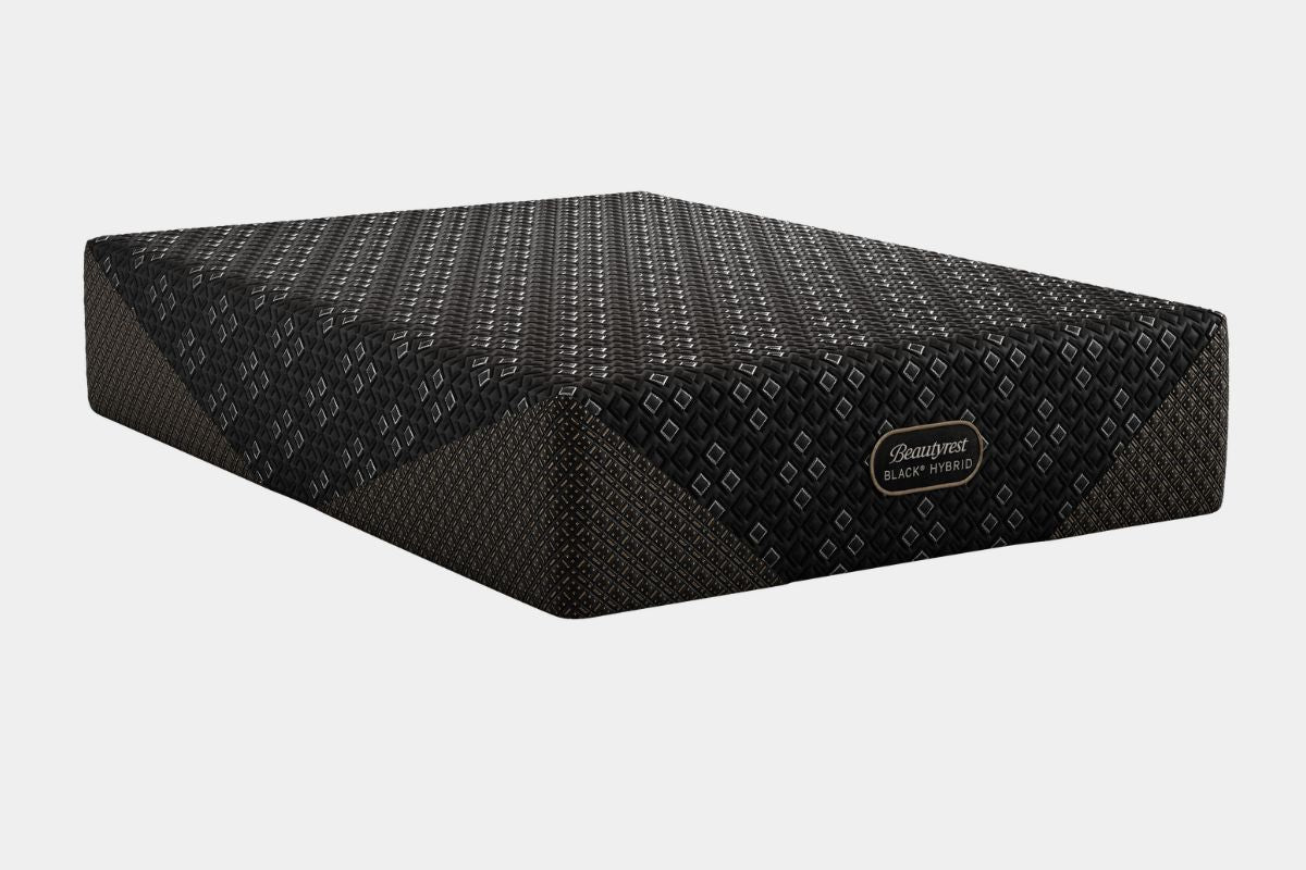 255448083:Simmons Beautyrest Black Hybrid Series 3 Xcs Mattress, Angled