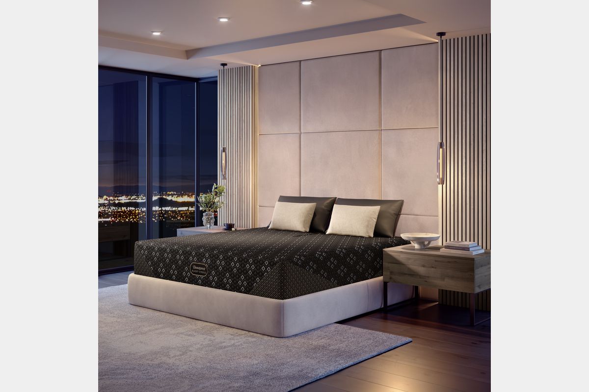 015660652:Simmons Beautyrest Black Hybrid Series 3 Xcs Mattress, Styled