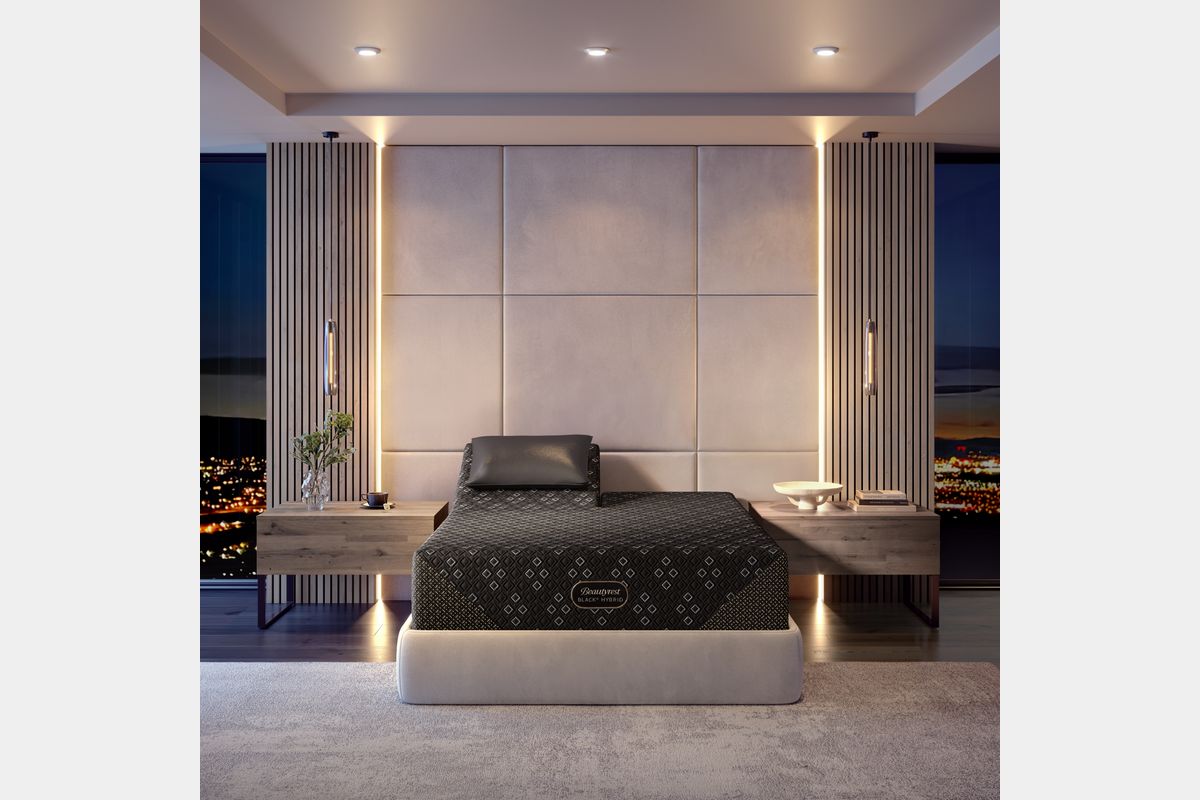 337364821:Simmons Beautyrest Black Hybrid Series 3 Xcs Mattress, Styled