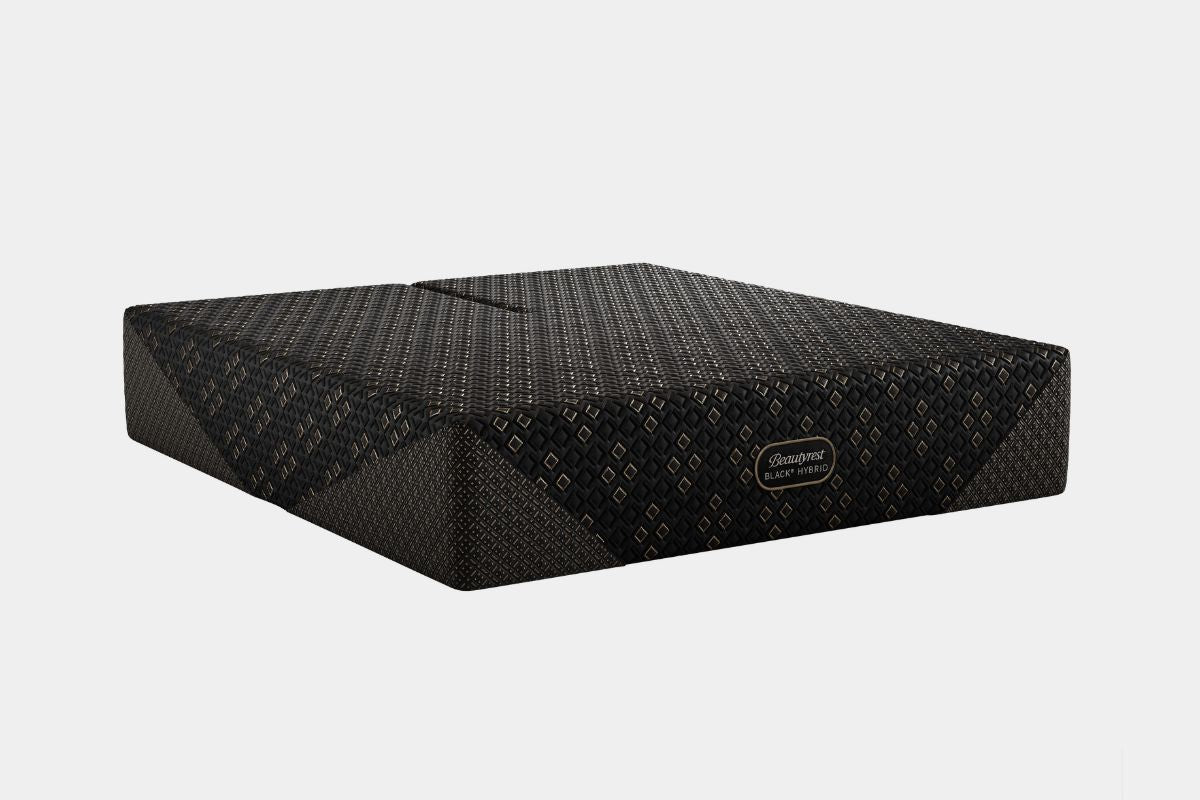 902107373:Simmons Beautyrest Black Hybrid Series 4 Xcs Mattress, Angled