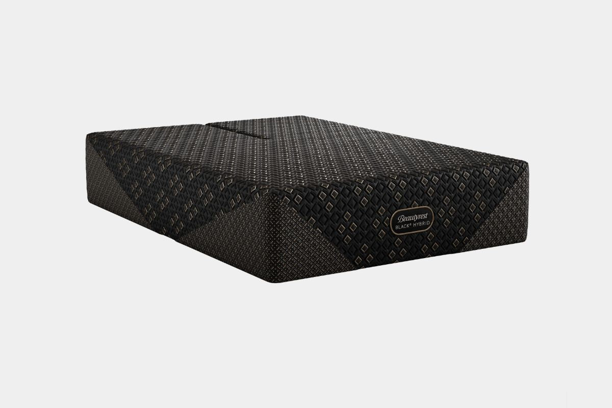 589270827:Simmons Beautyrest Black Hybrid Series 4 Xcs Mattress, Angled