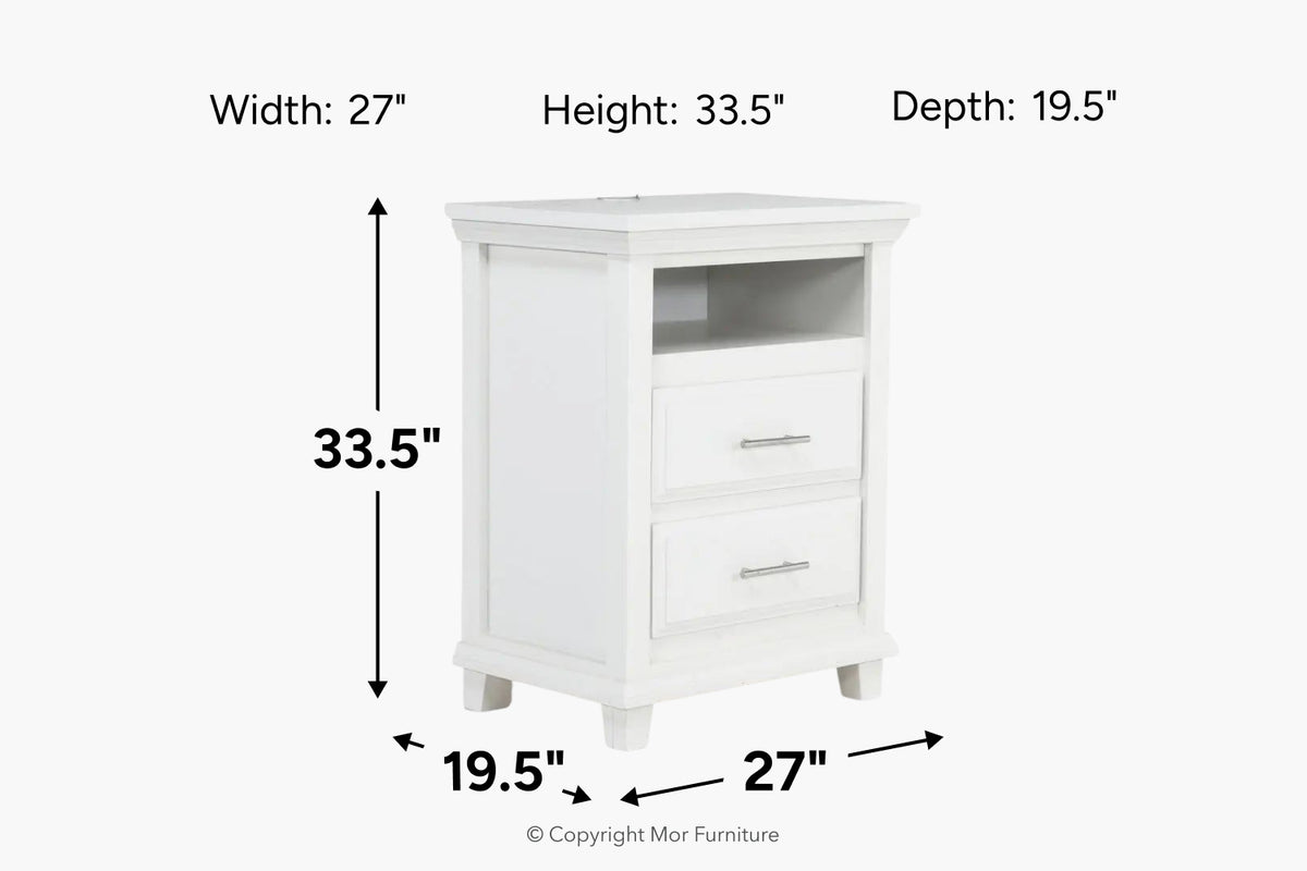 665374331:Bella 2 Drawer Nightstand,