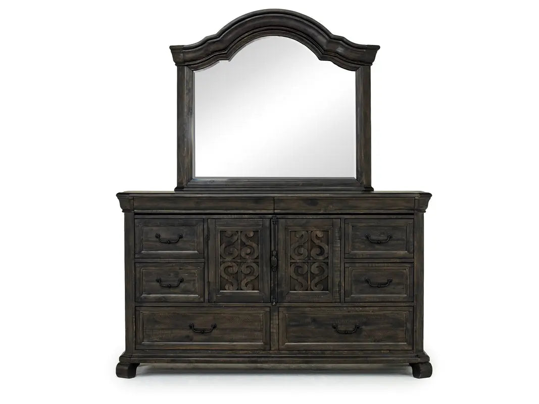 BELLAMY04:Bellamy Sleigh Bed & Dresser &, Front