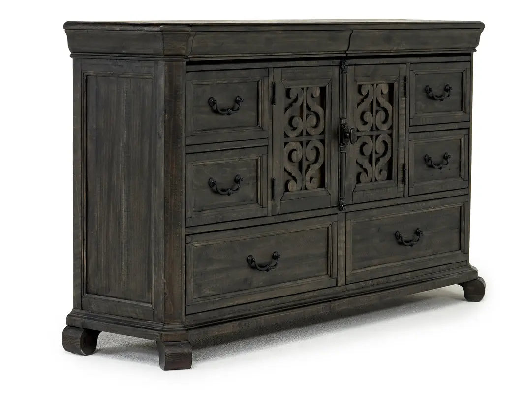 BELLAMY05:Bellamy Sleigh Bed & Dresser &, AngledAngle