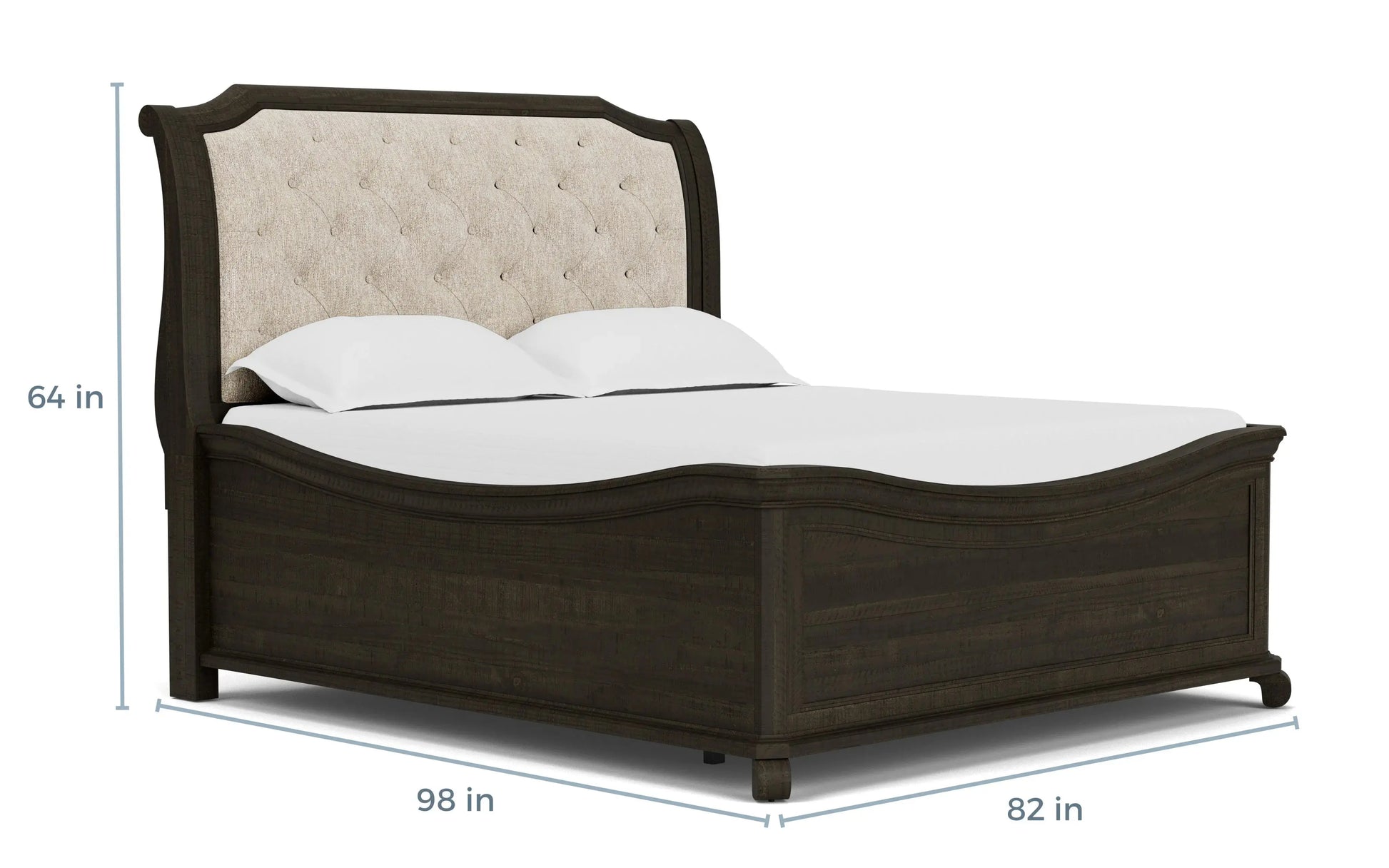 970527637:Bellamy Sleigh Bed, 