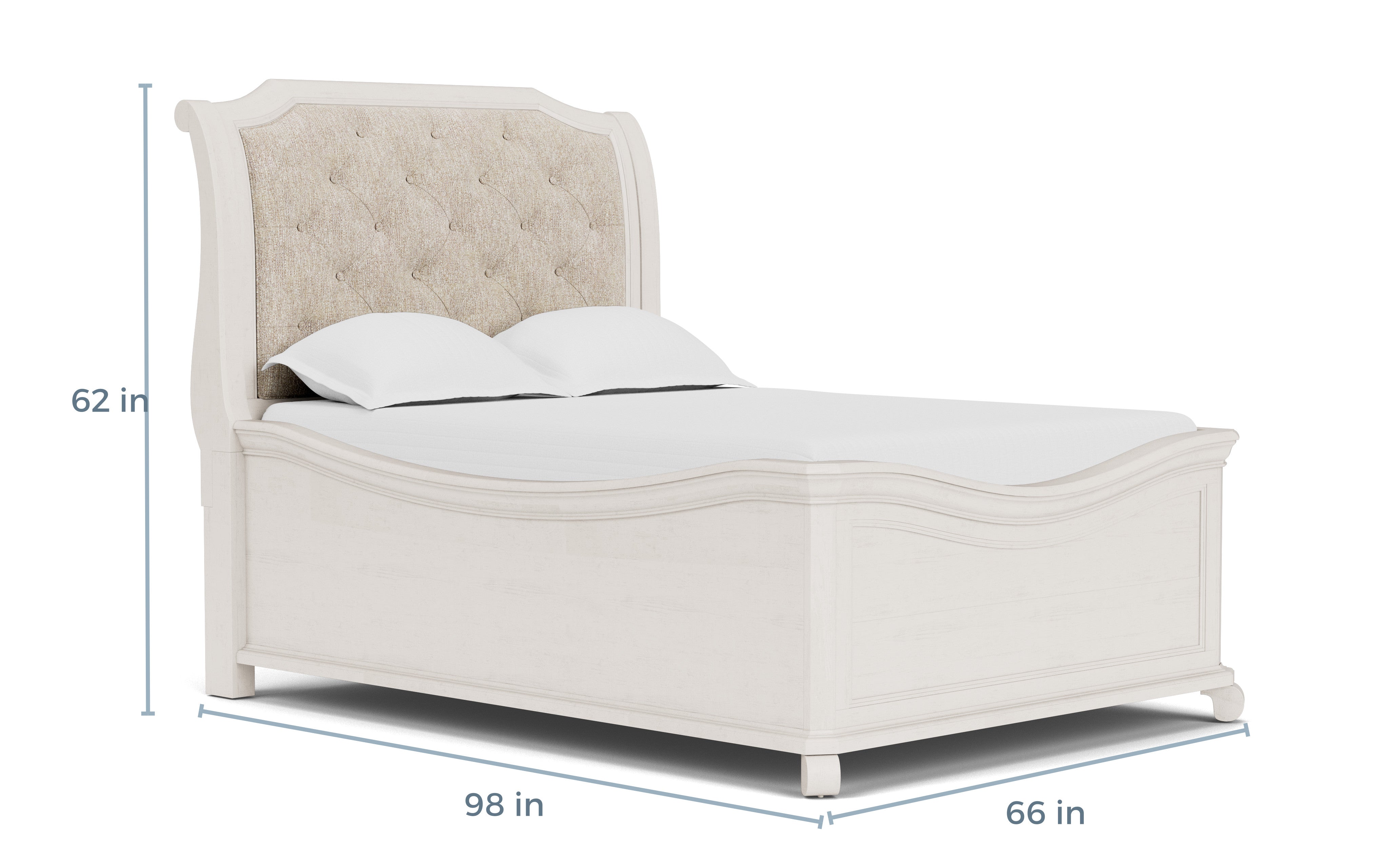 519699366:Bellamy Sleigh Bed, 