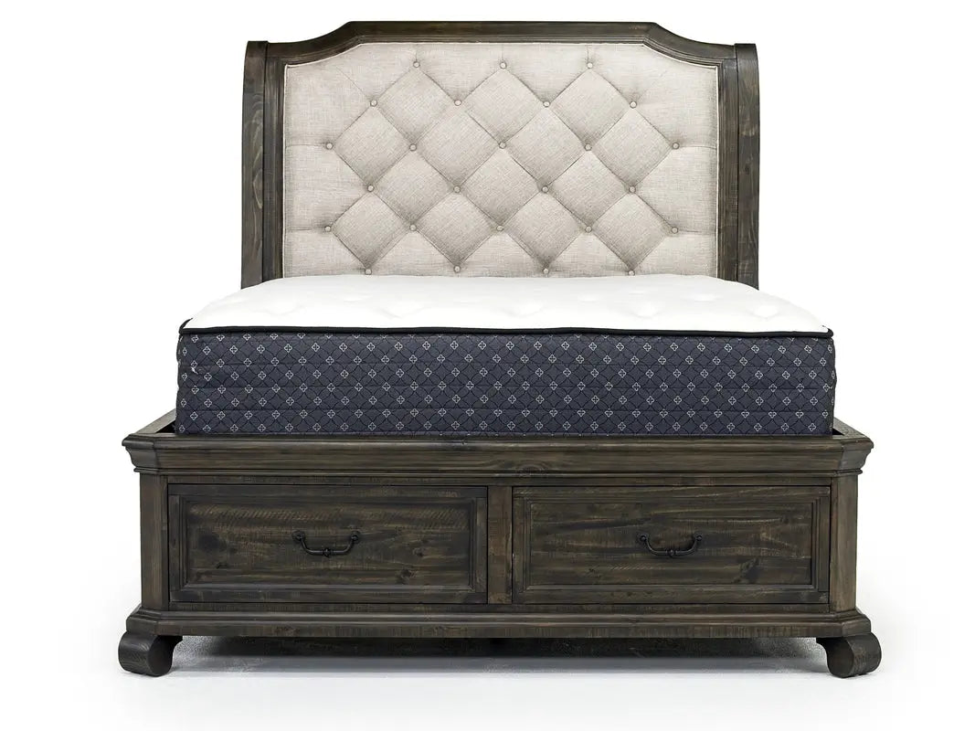 BELLAMY06:Bellamy Sleigh Bed & Dresser &, Front