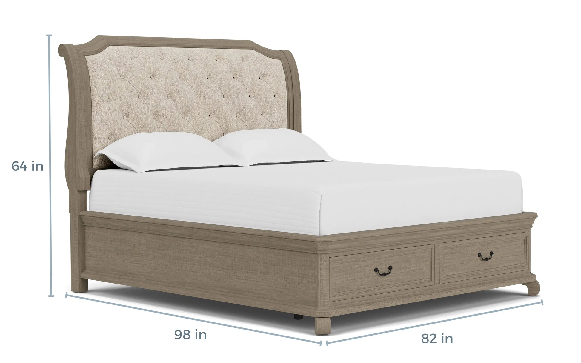 282212361:Bellamy Sleigh Bed, 