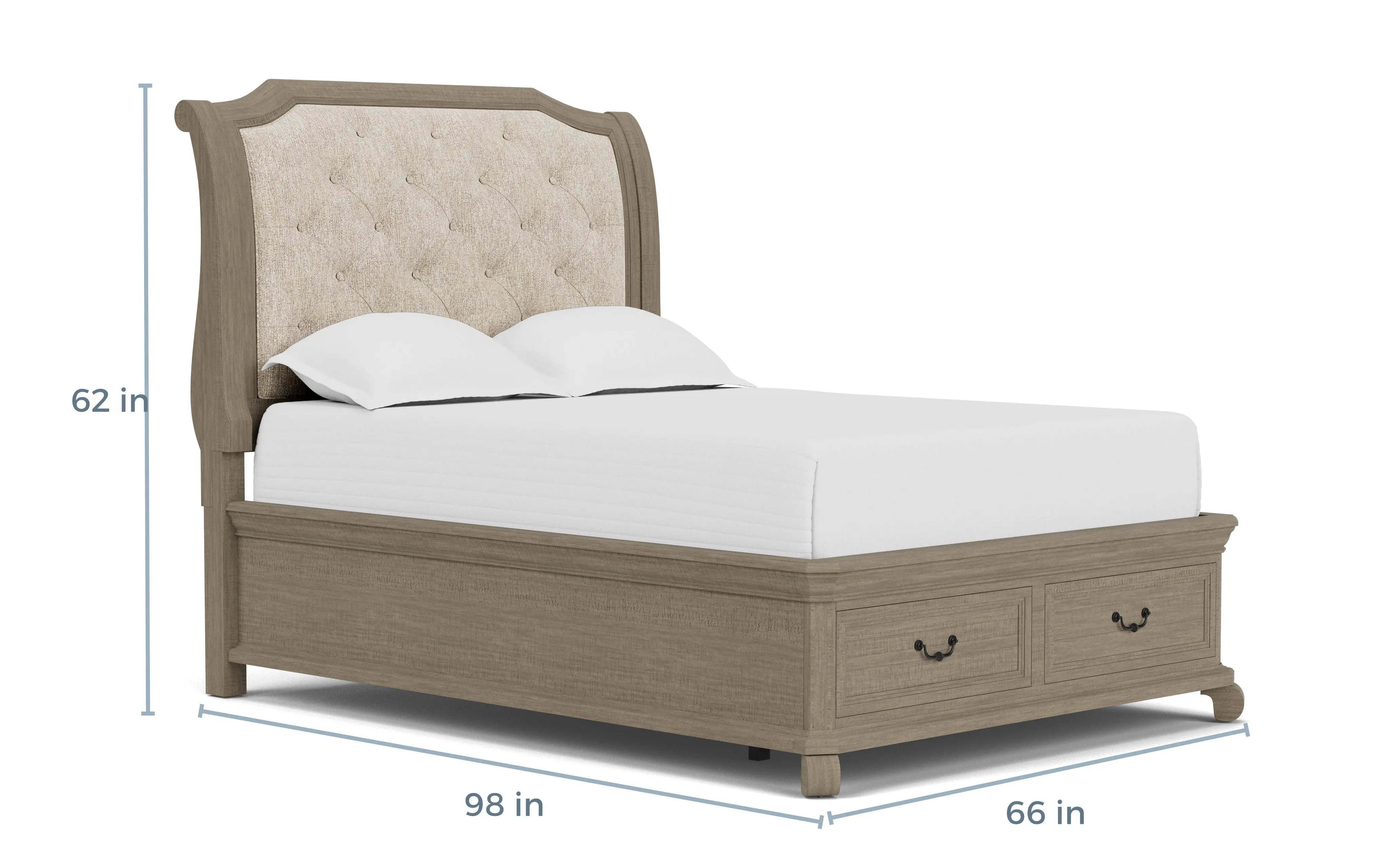 227596422:Bellamy Sleigh Bed, 