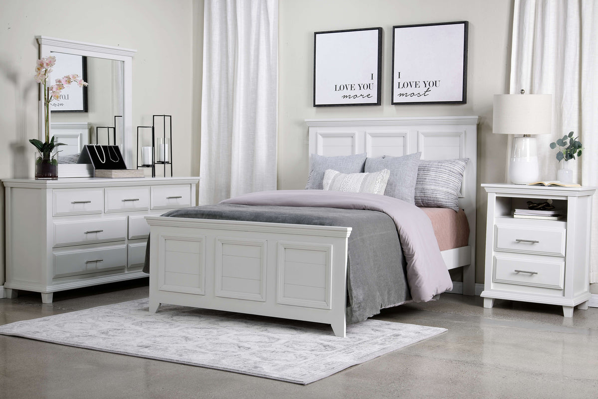 BELLA0012:Bella Panel Bed & Dresser & Mi, Styled